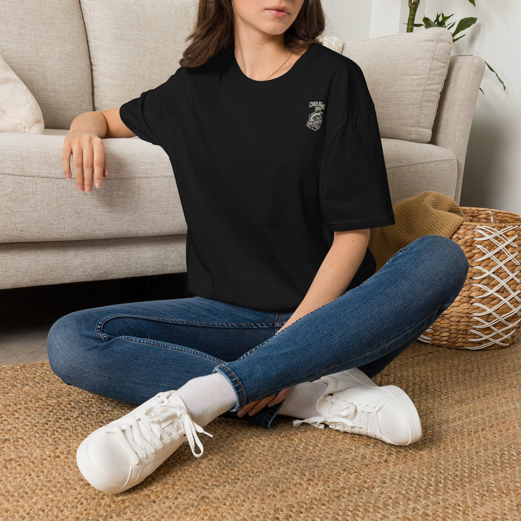 Chill Vibes Surf Patch T-Shirt — Casual Beach Graphic Tee